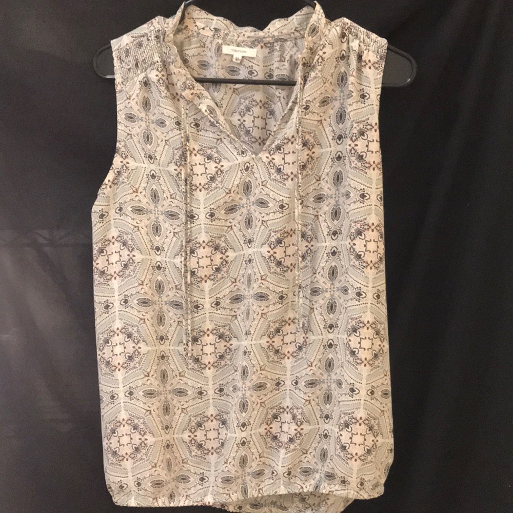 Maurice Sleeveless Printed Blouse